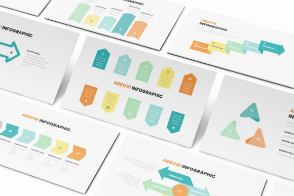 Arrow Infographic Keynote Template: A Visual Tool for Clear Business Presentations