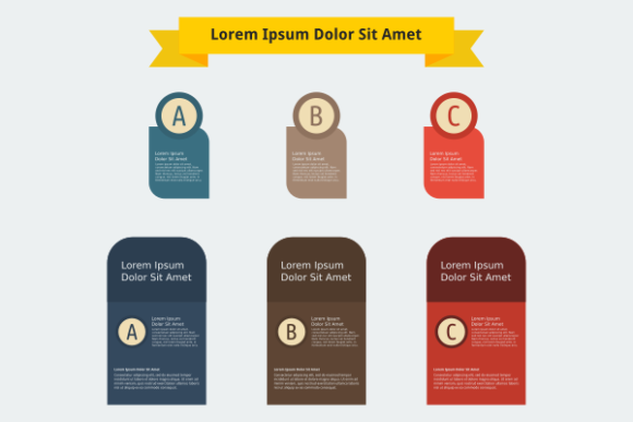 Drop Cap Infographic Banner with Ribbon: Elegance Meets Functionality