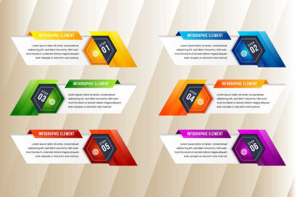 How to Use the Hexagon Diagonal Gradient Infographic Template for Business Process Visualization