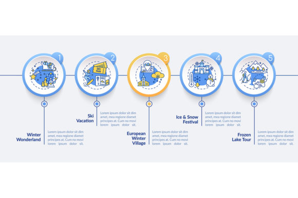 Maximizing Visual Impact with the Winter Getaway Infographic Template