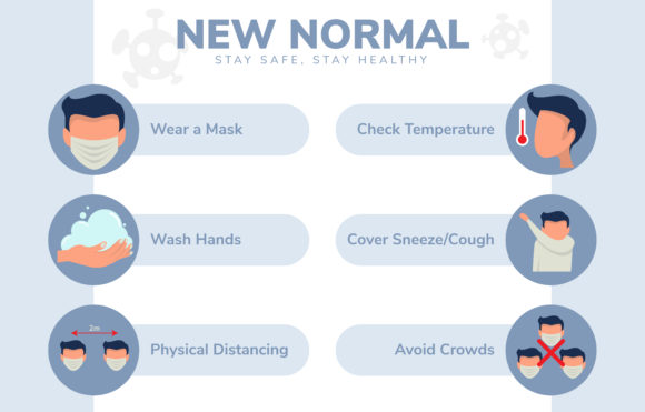 New Normal Advice in Flat Style